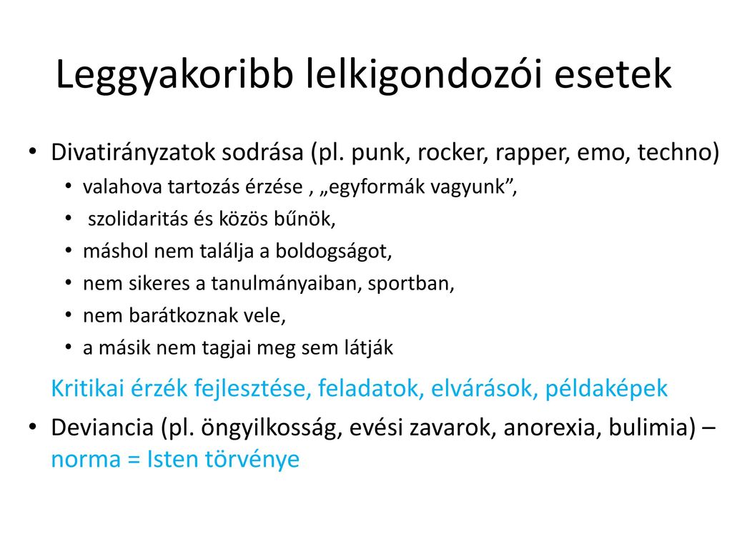 Az ifjúság lelkigondozása ppt letölteni